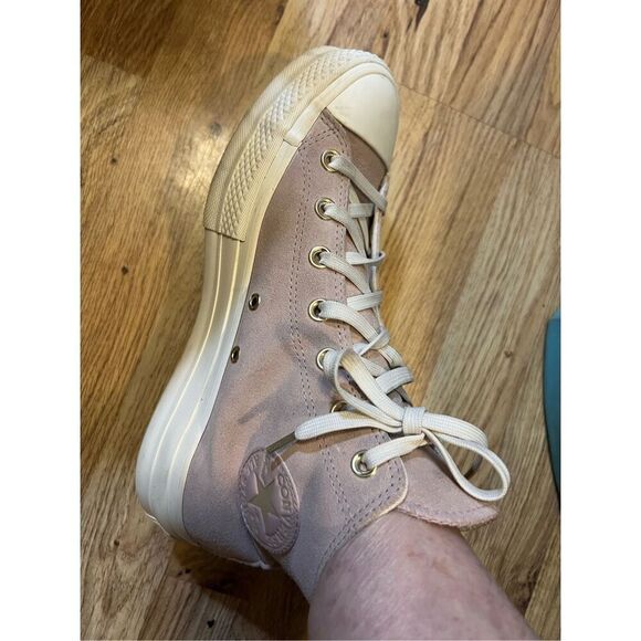 Converse Chuck Taylor Women”s Suede All StarHigh Tops Mauve sz 9 - Picture 13 of 15